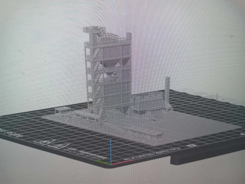 Mô hình trạm trộn nhựa đường (Asphalt Batch Plant) in 3D chi tiết - Image 1
