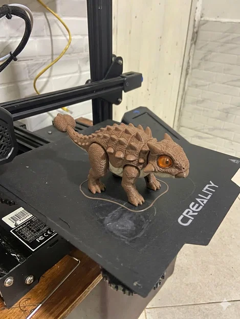 Mô hình khủng long Ankylosaurus nhỏ gọn, siêu dễ thương để in 3D - Image 2