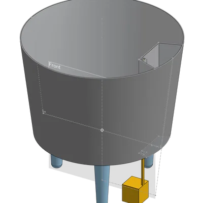 Lõi Chậu Cây Tự Tưới Parametric (Thiết kế lắp ráp)