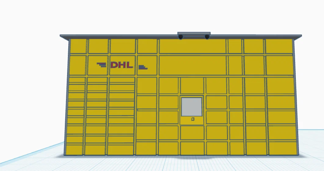 DHL BOX / Tủ gửi hàng DHL (Mô hình thu nhỏ để bàn) - Image 2