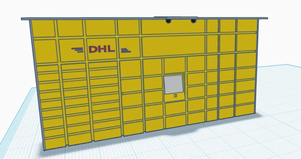 DHL BOX / Tủ gửi hàng DHL (Mô hình thu nhỏ để bàn) - Image 3