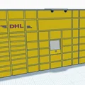 DHL BOX / Tủ gửi hàng DHL (Mô hình thu nhỏ để bàn) - Thumbnail 3