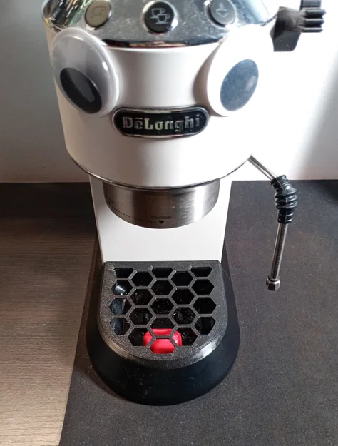 Khay hứng nước họa tiết lục giác cho máy pha cà phê Delonghi Dedica - Image 1