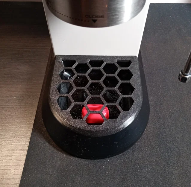 Khay hứng nước họa tiết lục giác cho máy pha cà phê Delonghi Dedica - Image 2