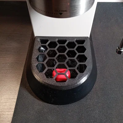 Khay hứng nước họa tiết lục giác cho máy pha cà phê Delonghi Dedica