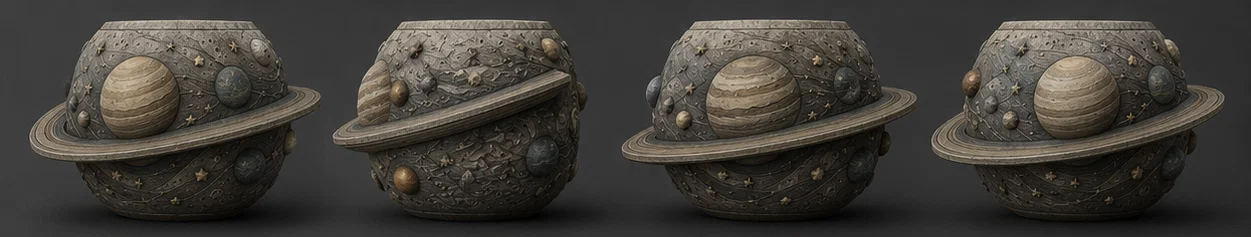 Chậu cây Planet Flower Pot 3D độc đáo trang trí không gian sống - Image 4