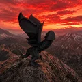 Mô hình trang trí Adult Dragon Pole độc đáo - Thumbnail 1