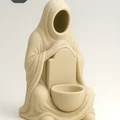 Mẫu STL Giá Đỡ Nến Thầy Tu Trùm Mũ Không Mặt | Tượng Nến Trà Phong Cách Gothic - Thumbnail 2