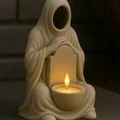 Mẫu STL Giá Đỡ Nến Thầy Tu Trùm Mũ Không Mặt | Tượng Nến Trà Phong Cách Gothic - Thumbnail 3