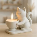 File STL Đế Nến Mèo Con Dễ Thương | Giá Đỡ Nến Tea Light - Thumbnail 4