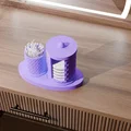 Khay Đựng Bông Tẩy Trang & Tăm Bông Họa Tiết Kim Cương Sang Trọng - Thumbnail 3