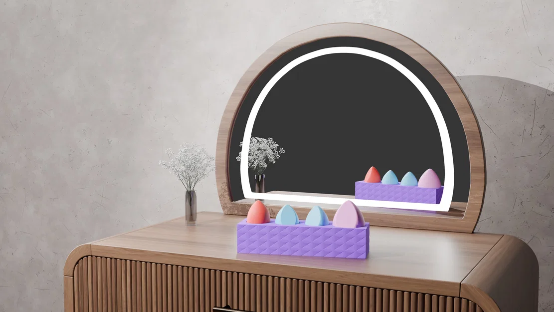 Kệ Đựng Mút Trang Điểm (Makeup Sponge Organizer) - Image 2