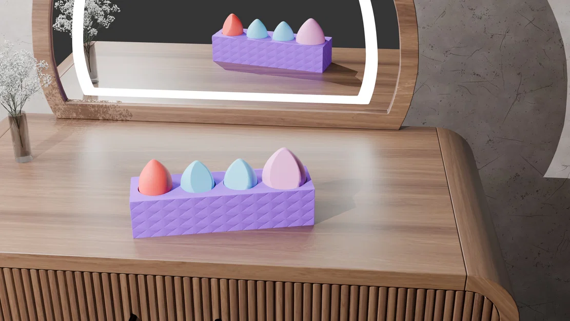 Kệ Đựng Mút Trang Điểm (Makeup Sponge Organizer) - Image 4