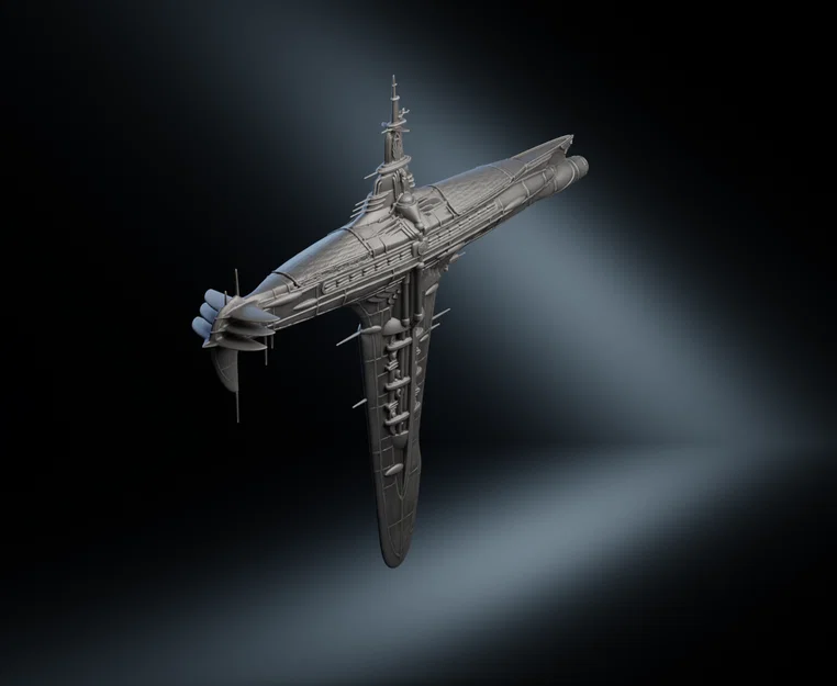 Mô hình in 3D tàu Starship Titanic - Tàu vũ trụ sang trọng - Image 1