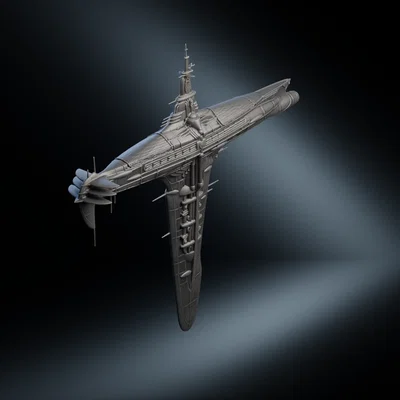Mô hình in 3D tàu Starship Titanic - Tàu vũ trụ sang trọng