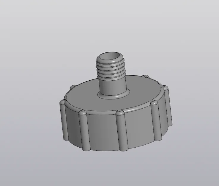 Nắp thùng IBC tích hợp đầu nối ống 18mm - Phụ kiện 3D hữu ích - Image 1