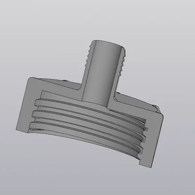 Nắp thùng IBC tích hợp đầu nối ống 18mm - Phụ kiện 3D hữu ích