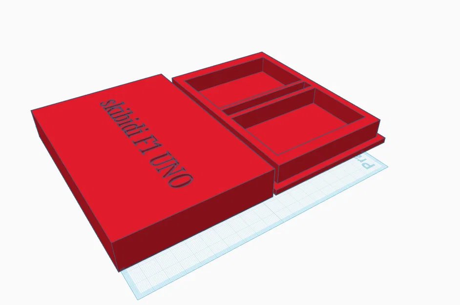 Hộp Đựng Bài UNO In 3D Độc Đáo - Thiết Kế Skibidi F1 - Image 1