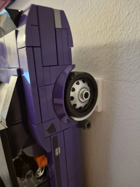 Giá treo tường cho Lego Speed Champions 6-wide và 8-wide - Có lỗ bắt vít - Image 4