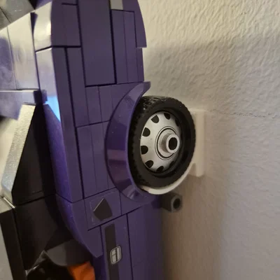 Giá treo tường cho Lego Speed Champions 6-wide và 8-wide - Có lỗ bắt vít
