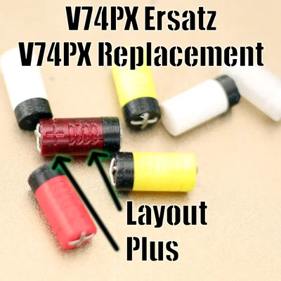 Bộ chuyển đổi pin V74PX / NM154 sang 10 viên pin AG10 / LR54 / LR1130