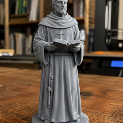 Mô hình 3D tu sĩ thời Trung Cổ (Monk Middle Ages) tinh xảo