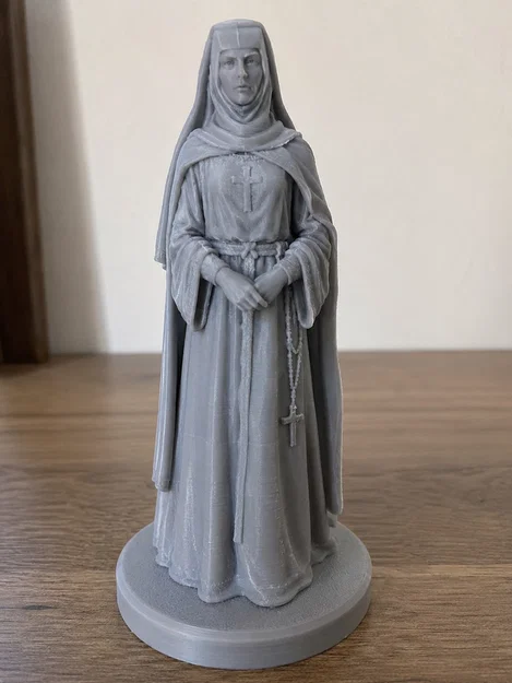 Mô hình tượng nữ tu sĩ (Nonne) tinh xảo cho in 3D - Image 1