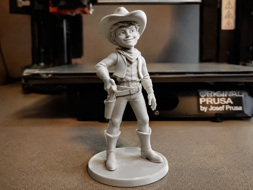 Mô hình 3D chàng cao bồi trẻ tuổi (Young Cowboy) cực chất - Image 1
