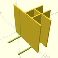 Miếng ngăn chia cho hộp IKEA Visslaan nhỏ để đựng bàn chải và kem đánh răng - Thumbnail 2