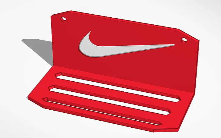 Giá treo giày sneaker Nike gắn tường độc đáo - File in 3D miễn phí - Image 1