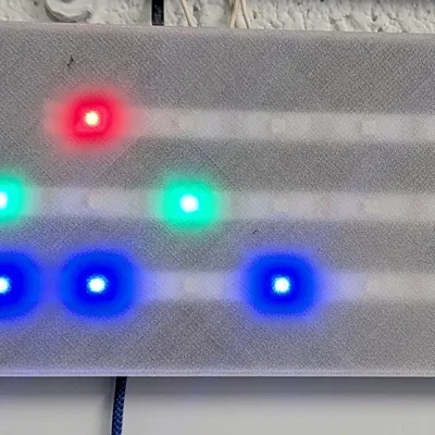 Đồng hồ nhị phân sử dụng ESP32 và đèn LED addressable