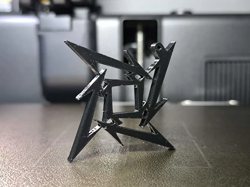 Móc khóa Metallica Ninja Star in 3D cực chất cho fan hâm mộ - Image 2