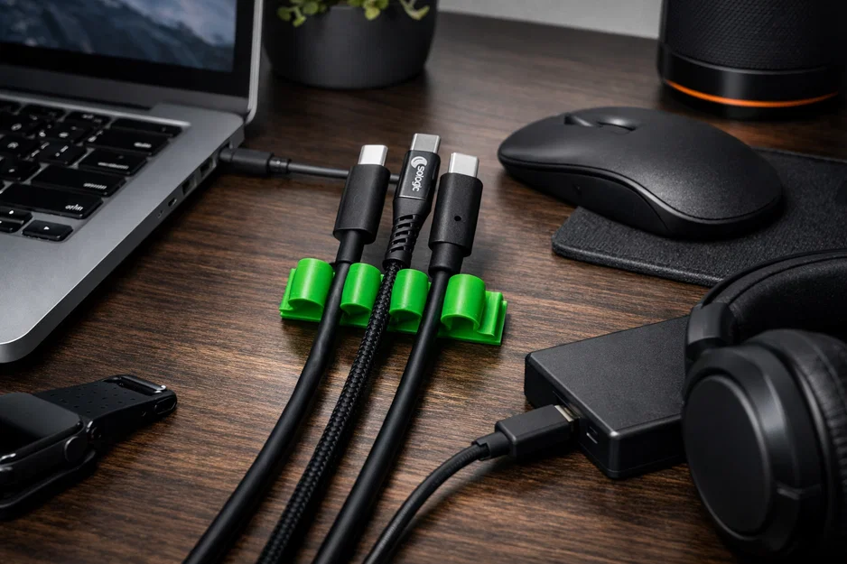 Bộ kẹp giữ 3 dây cáp (Triple Cable Organizer) - Image 2