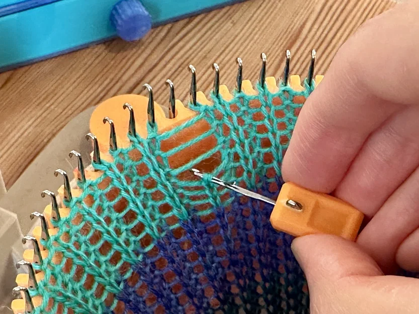Dụng cụ móc len mini từ kim ribber - giải pháp sửa lỗi mũi đan purl cho máy CSM - Image 1