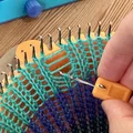 Dụng cụ móc len mini từ kim ribber - giải pháp sửa lỗi mũi đan purl cho máy CSM - Thumbnail 1