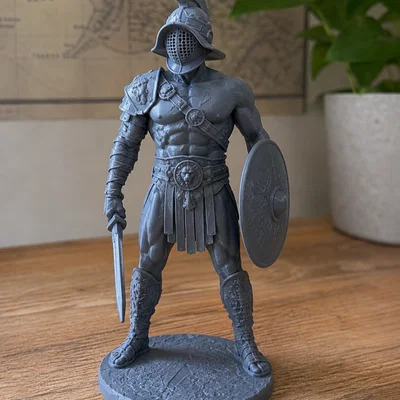 Mô hình Gladiator Rom - Tượng chiến binh La Mã in 3D sắc nét