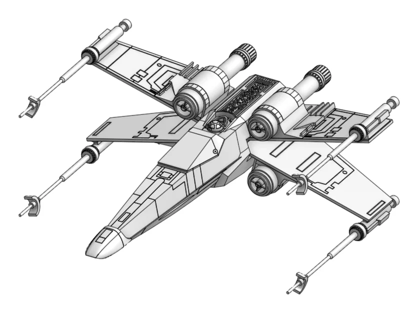 Hướng dẫn lắp ráp mô hình X-Wing - Image 1