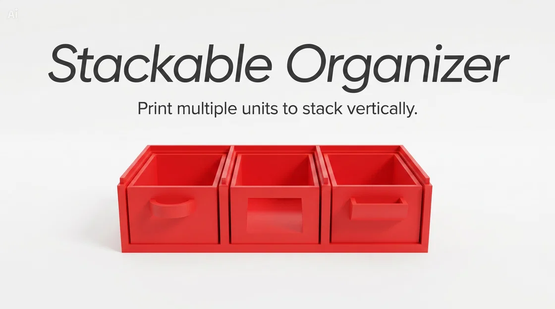 Bộ khay đựng đồ để bàn xếp chồng tiện lợi (Stackable Organizer) - Image 1