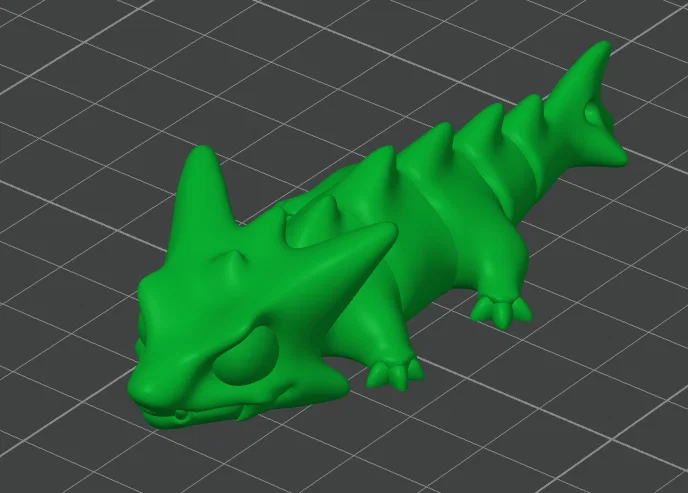 Mô hình rồng uốn dẻo (Flexi Dragon) làm móc khóa in 3D cực xinh - Image 1