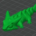 Mô hình rồng uốn dẻo (Flexi Dragon) làm móc khóa in 3D cực xinh - Thumbnail 1
