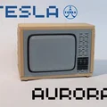 Mô hình lắp ráp 3D tivi cổ điển Tesla Aurora Kitcard siêu đẹp - Thumbnail 1