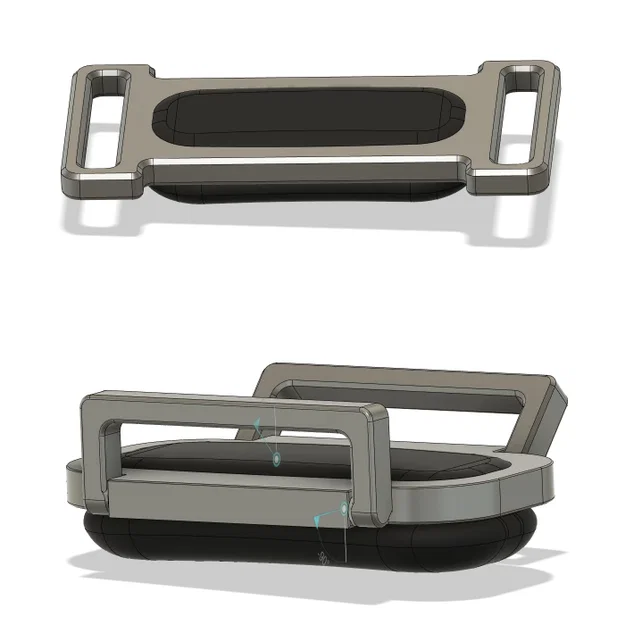Ngàm chuyển đổi Fitbit Air kèm lỗ xỏ dây hai bên - Image 1