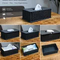 Hộp Đựng Khăn Giấy & Khăn Ướt Module - Thiết Kế Rattan - Thumbnail 1