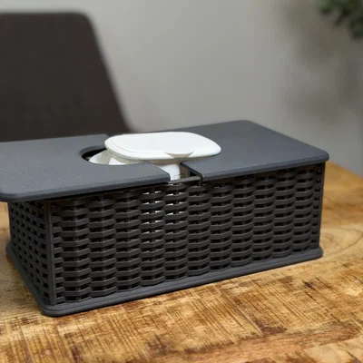 Hộp Đựng Khăn Giấy & Khăn Ướt Module - Thiết Kế Rattan