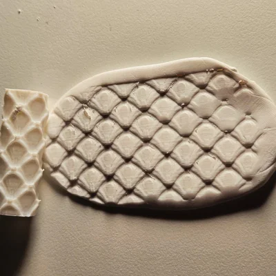 Con lăn tạo họa tiết 3D cho đất sét Polymer Clay DIY