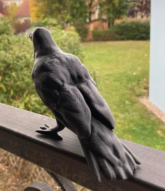 Mô hình con quạ (Crow) có sẵn support - Image 3