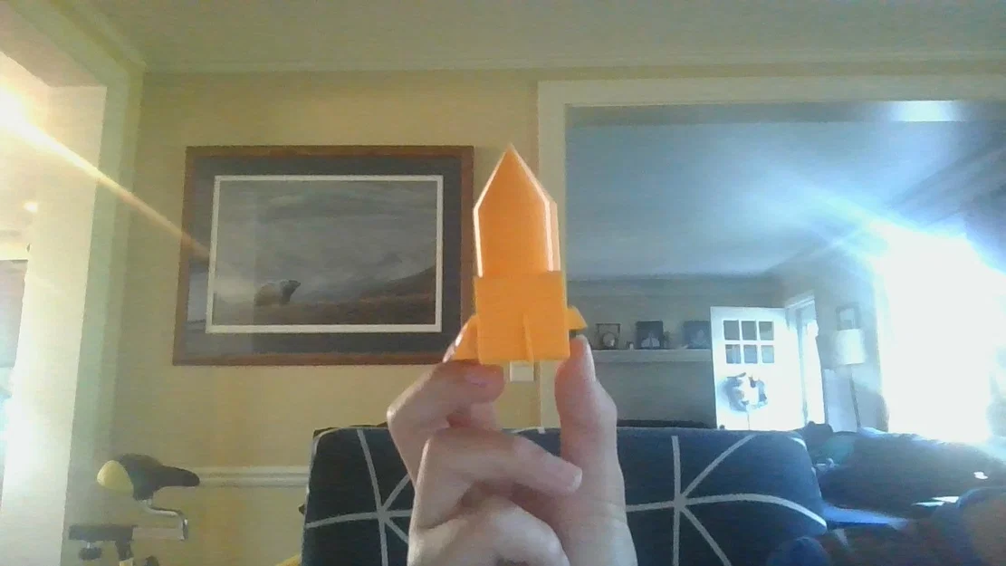 Mô hình tên lửa (rocket) trang trí 3D nhỏ gọn dễ thương - Image 1