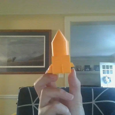 Mô hình tên lửa (rocket) trang trí 3D nhỏ gọn dễ thương
