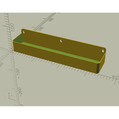 Khay/Kệ gắn vít tùy chỉnh cho lọ gia vị và vật dụng nhỏ - Thiết kế parametric