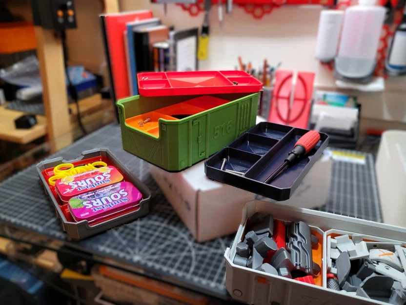 Sci-Fi Stackable Storage Trays - Bản remix 2026 - Image 2